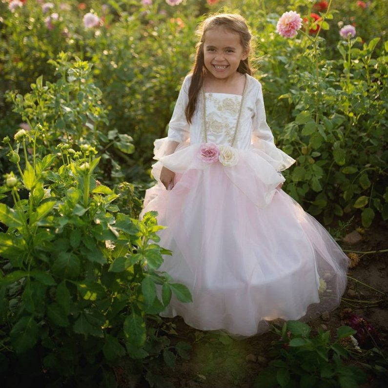 Cape à paillettes rose princesse pour enfant 5-6 ans de Great Pretenders